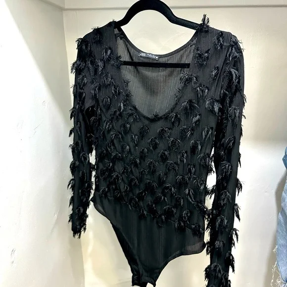 Zara feather body suit! - Picture 2 of 3